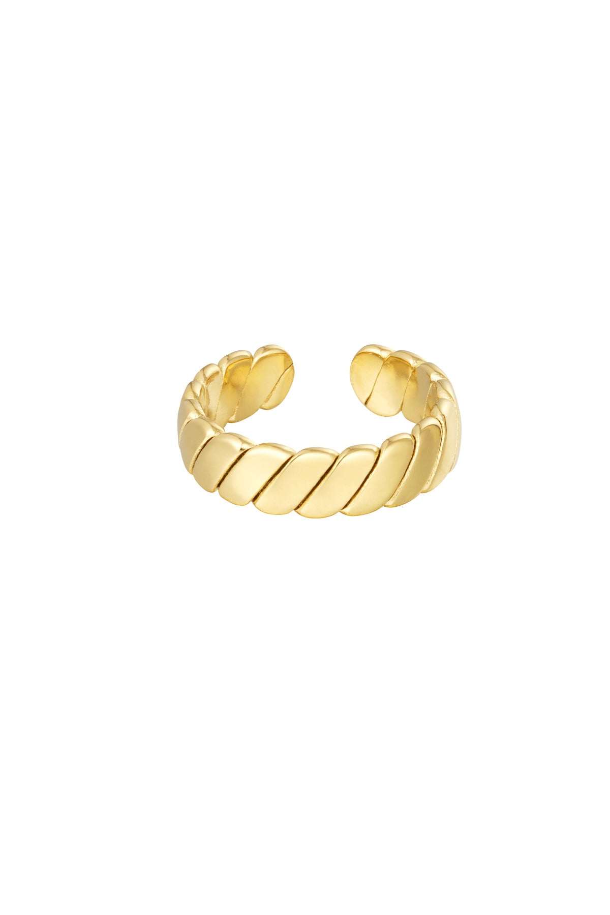 Bague minimaliste pour femme en acier inoxydable – doré et argenté