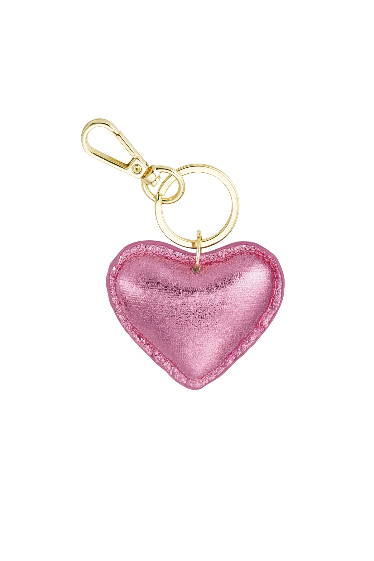 Porte-clés en PU en forme de cœur – plusieurs couleurs – minimaliste