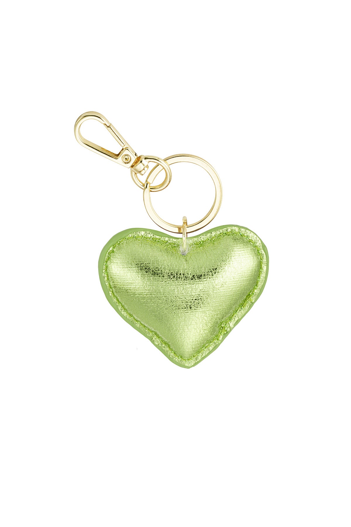 Porte-clés en PU en forme de cœur – plusieurs couleurs – minimaliste