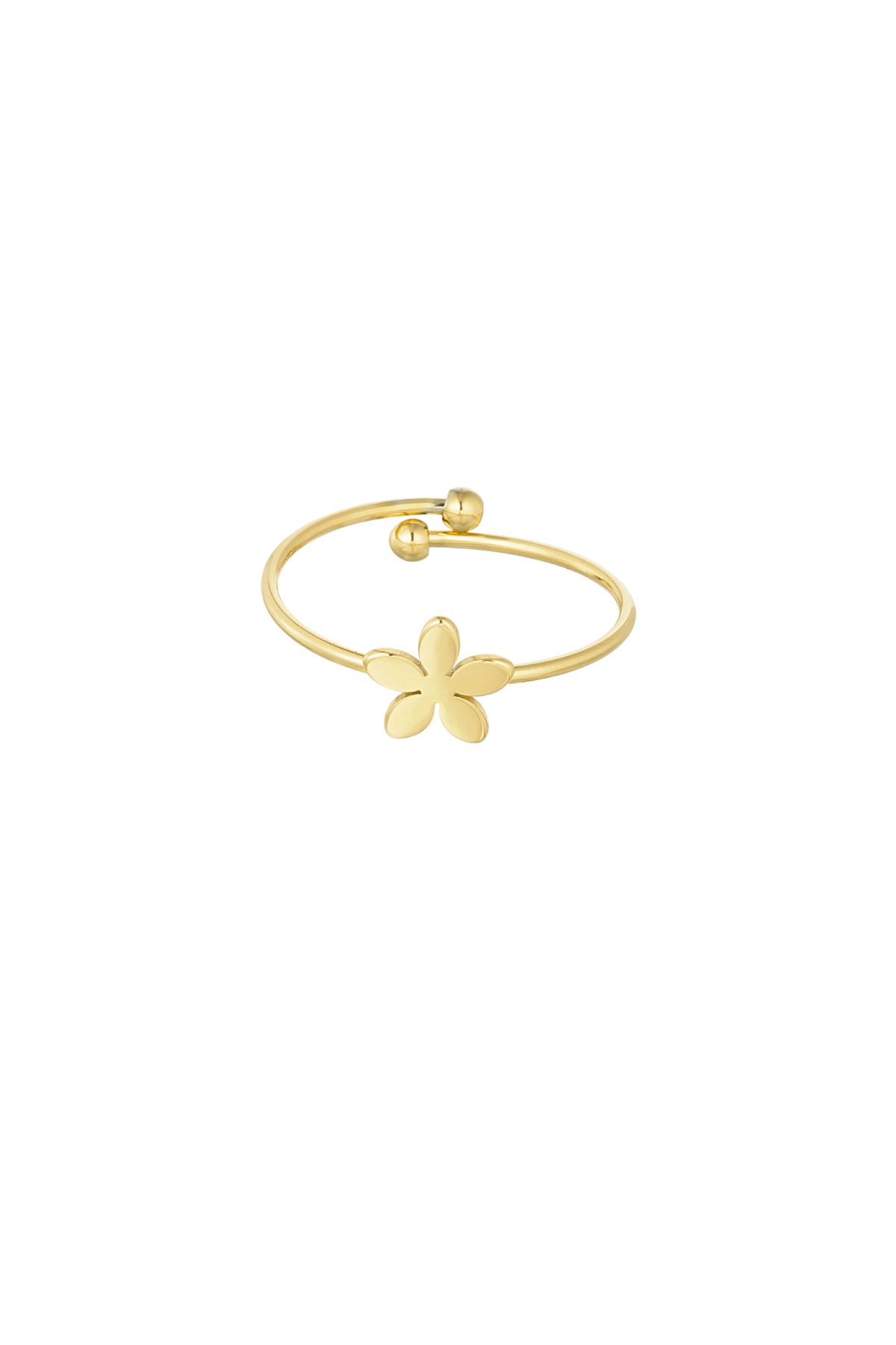 Basic effen kleurring met bloem
