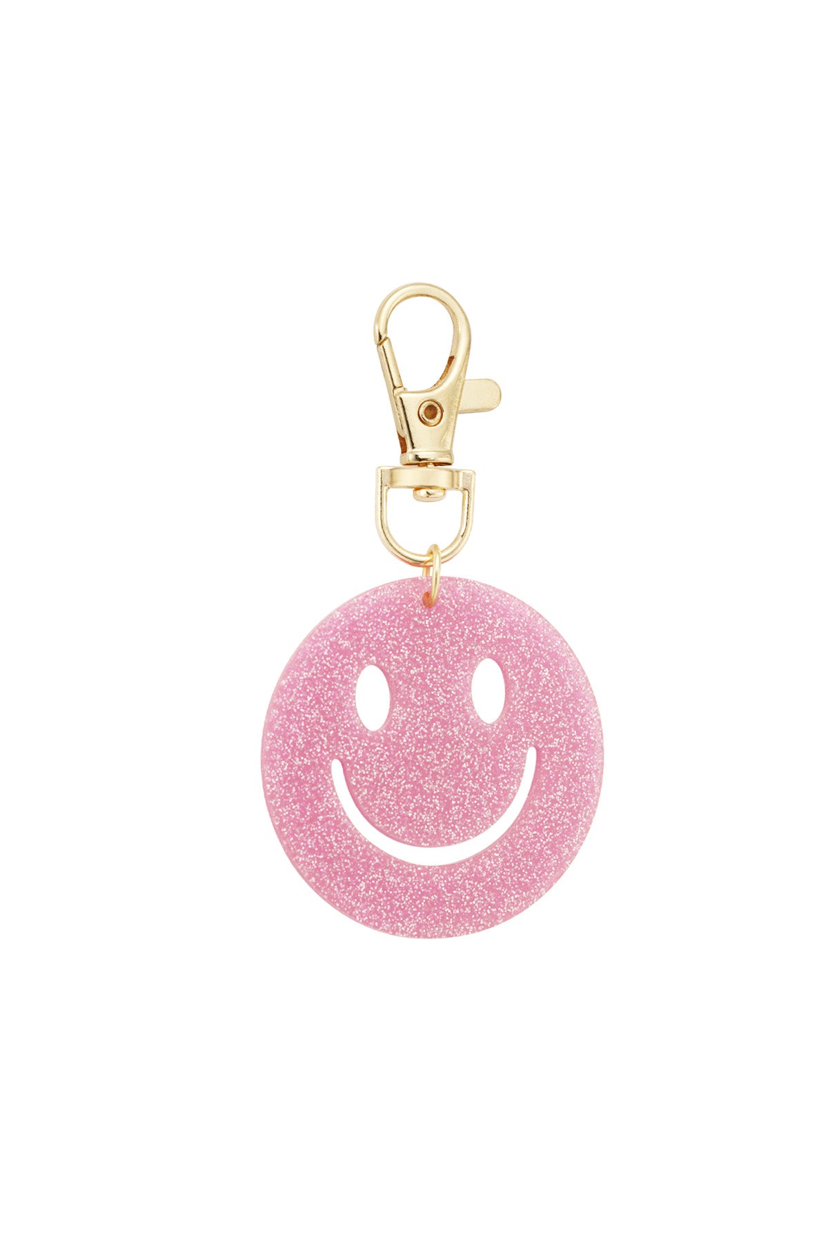Porte-clés en acrylique motif smiley – plusieurs coloris