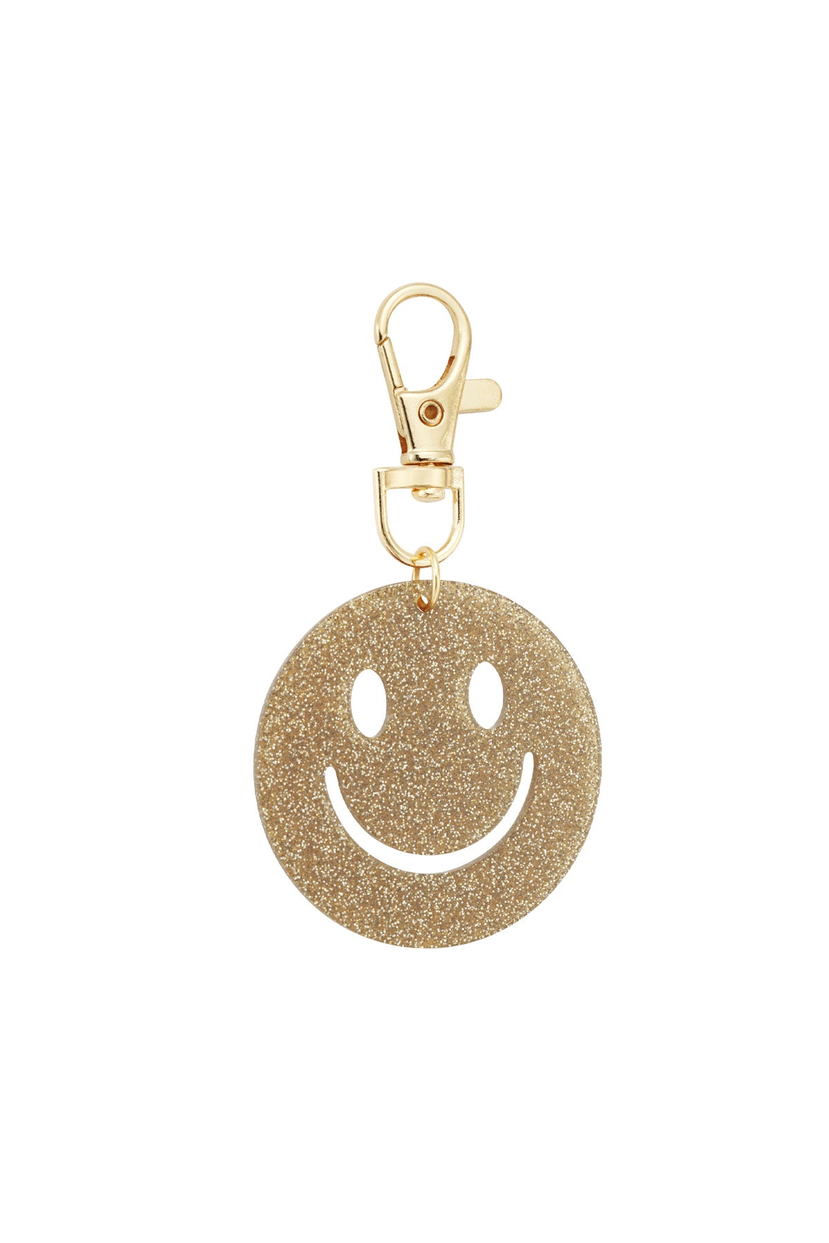 Porte-clés en acrylique motif smiley – plusieurs coloris