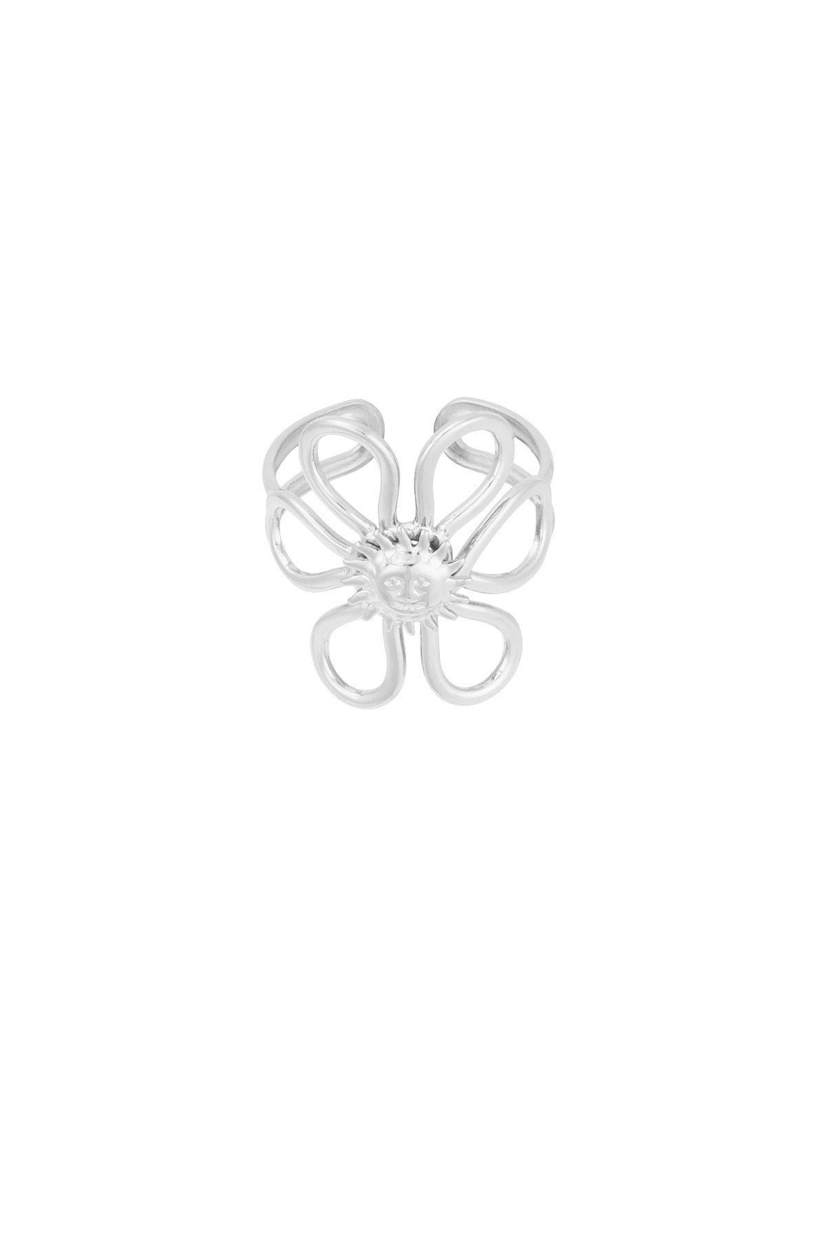 Women's Stainless Steel Statement Ring - Gold and Silver Toned