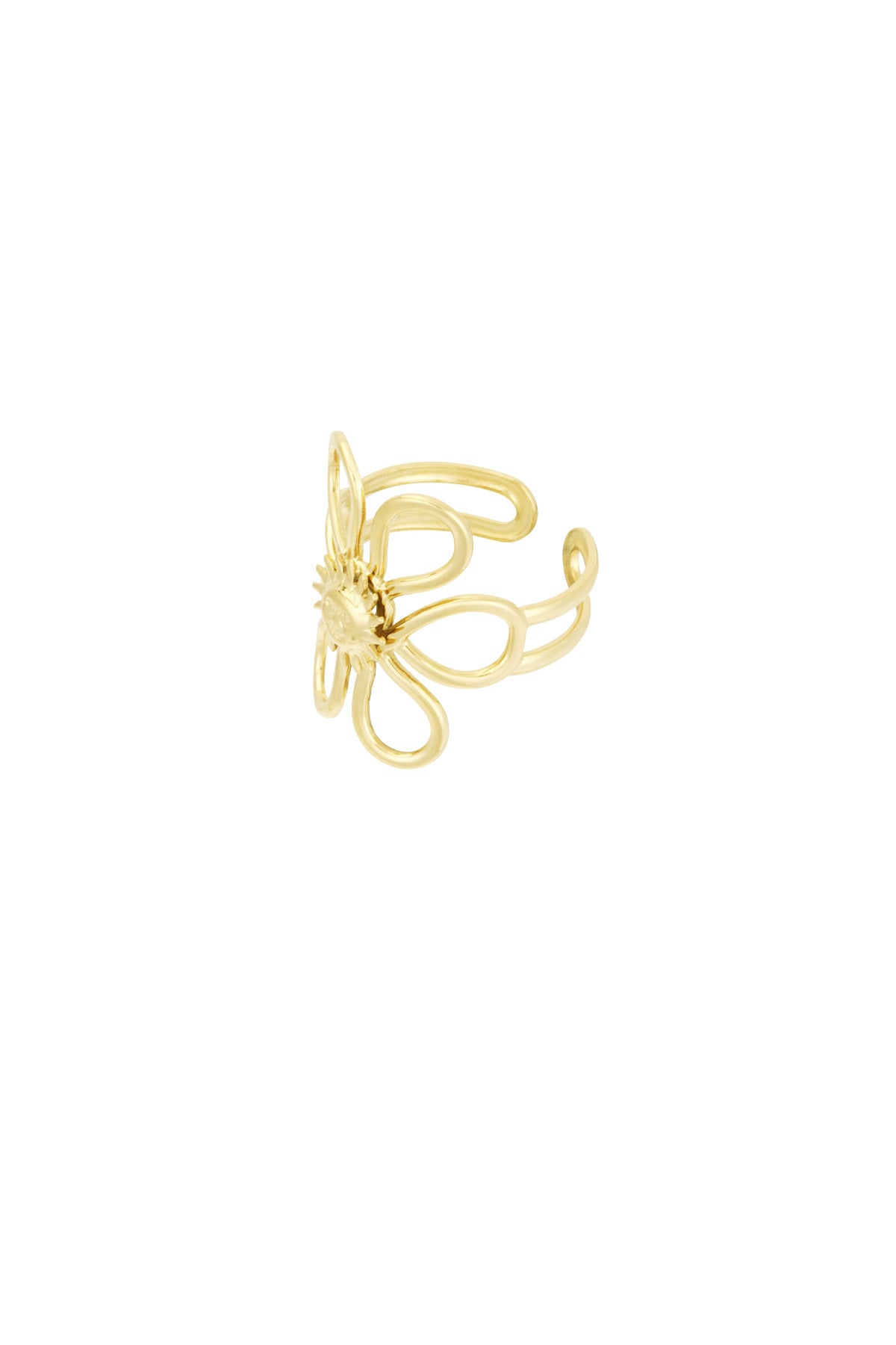 Women's Stainless Steel Statement Ring - Gold and Silver Toned – image 3