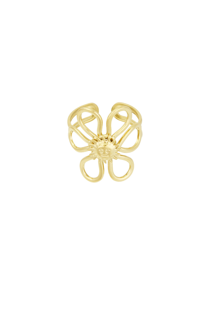 Bague tendance pour femme en acier inoxydable – coloris or et argent