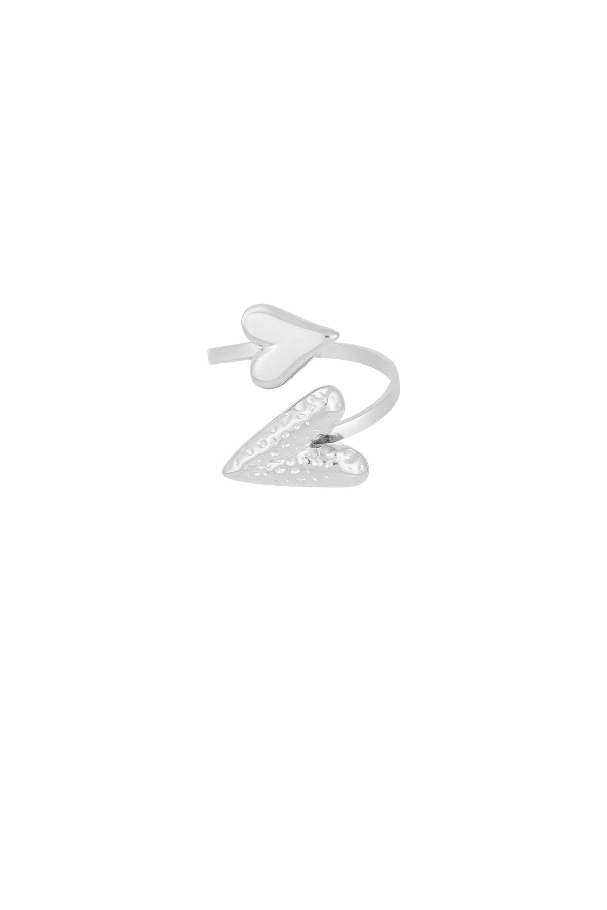 Women's Stainless Steel Statement Ring – Gold and Silver Tone