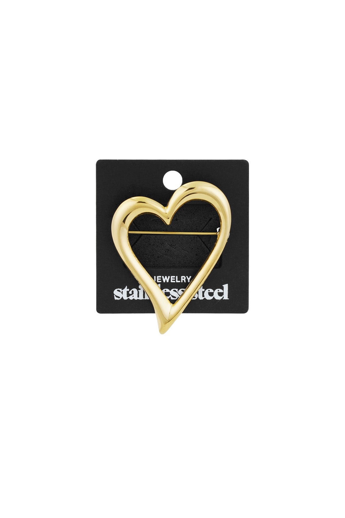 Women's Stainless Steel Brooch – Gold and Silver Tone – image 2
