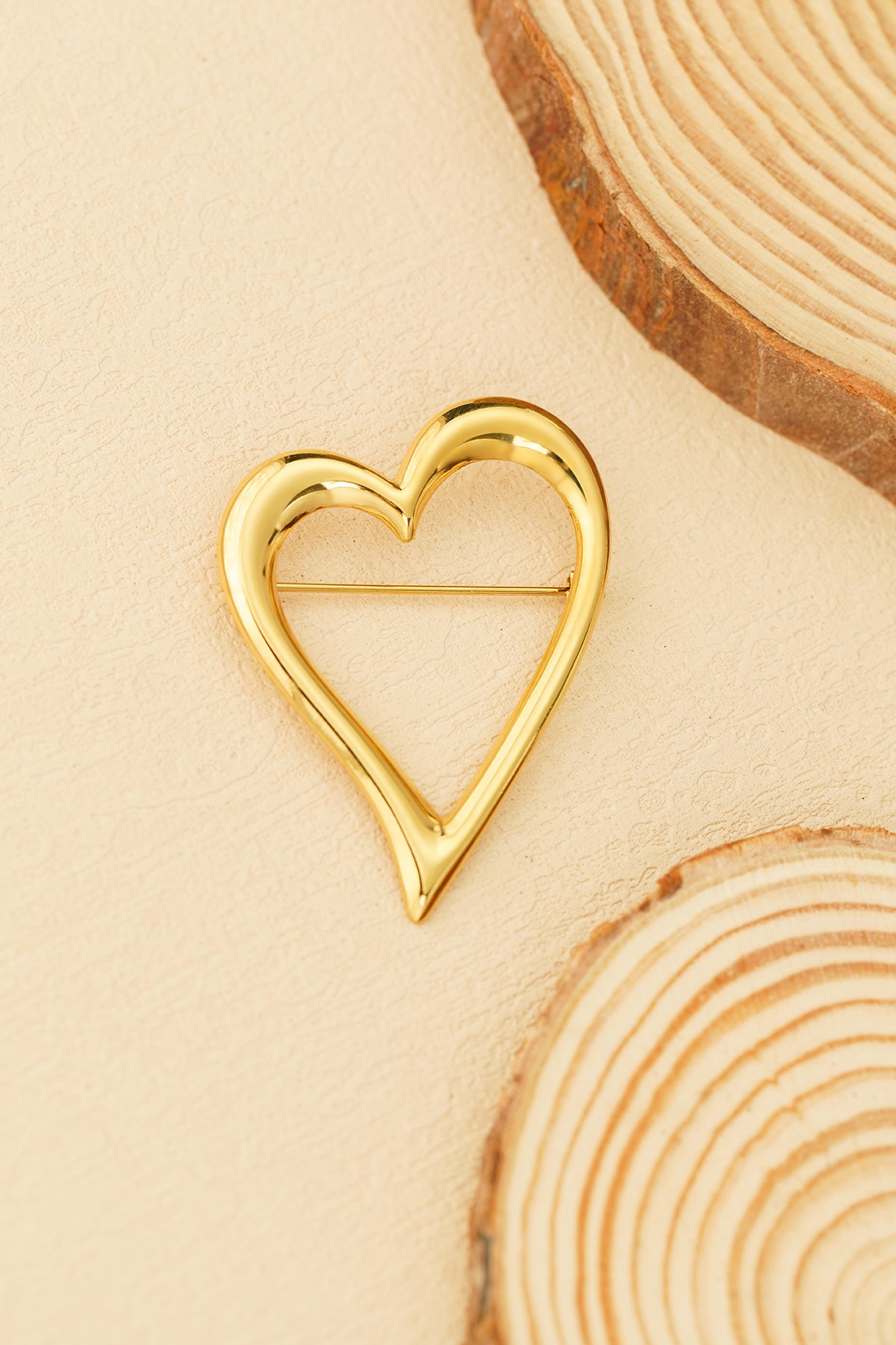 Women's Stainless Steel Brooch – Gold and Silver Tone – image 3