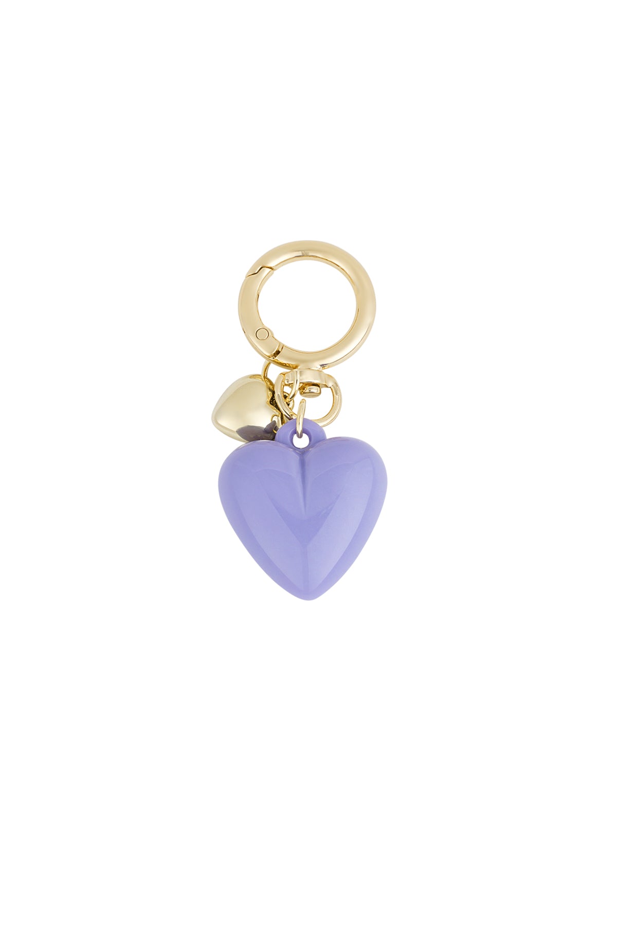 Porte-clés en acrylique en forme de cœur – plusieurs couleurs – décontracté