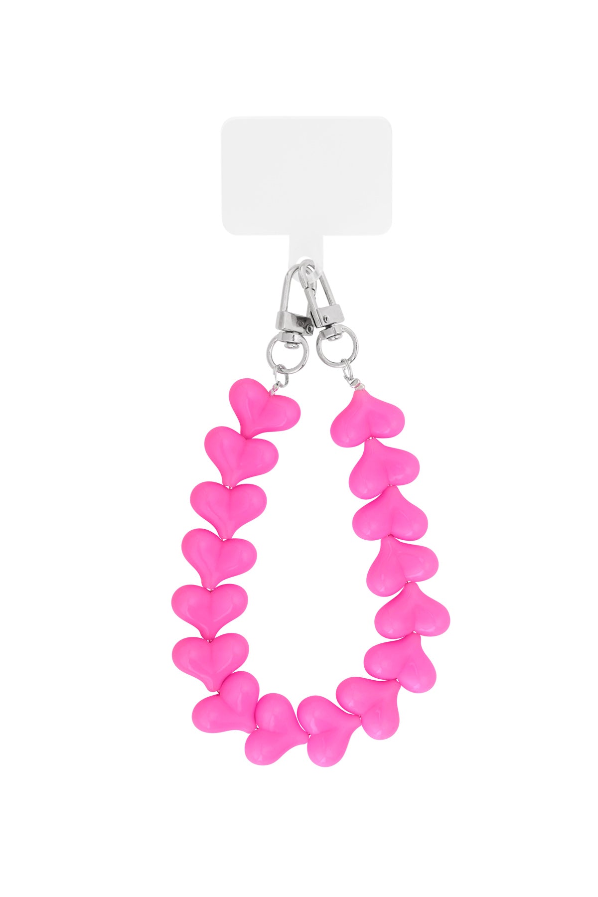 Cordon de téléphone en acrylique avec pendentif cœur – plusieurs coloris – pour le quotidien