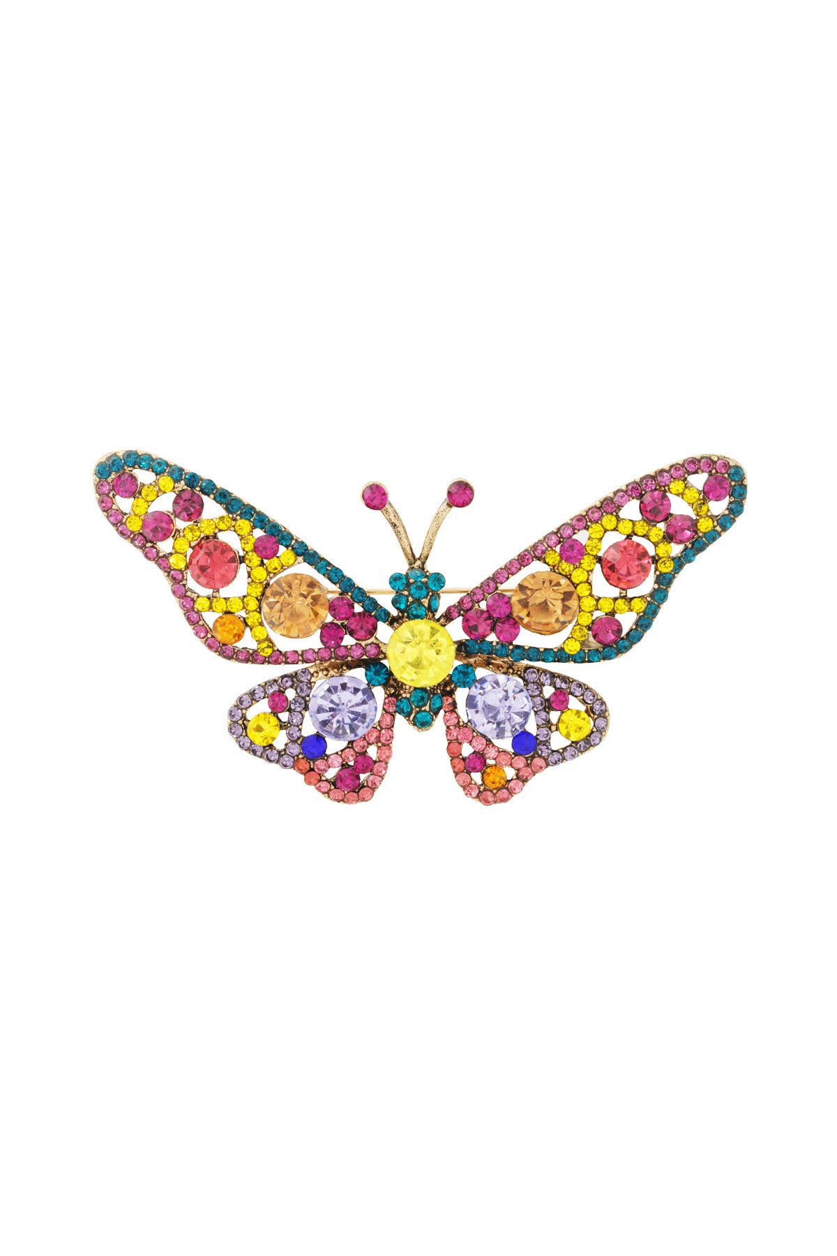 Broche pour femmes en alliage de métal – bleu
