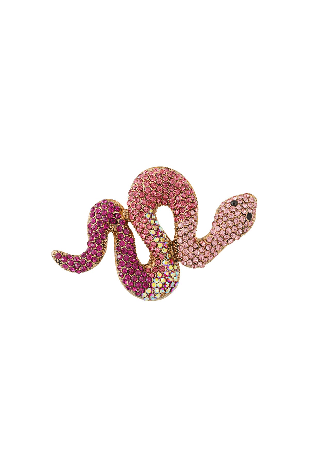 Broche pour femme en alliage métallique – orange et rose