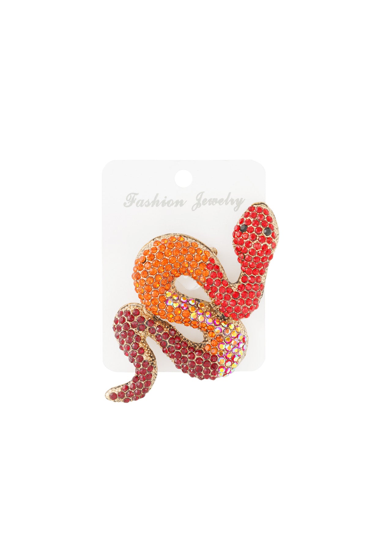Broche pour femme en alliage métallique – orange et rose – photo 3