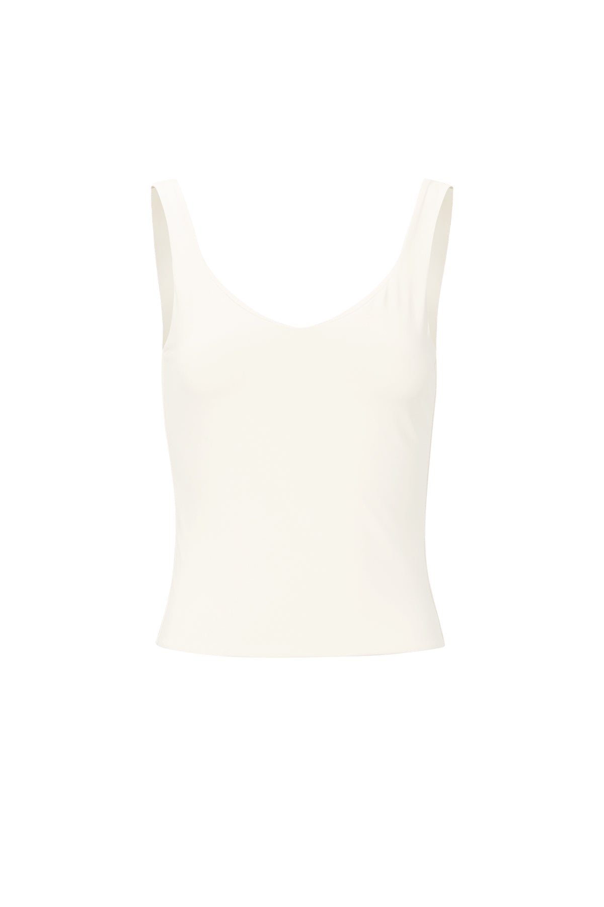 Dames basic top van gebreid nylon in vier effen kleuren – productfoto 10