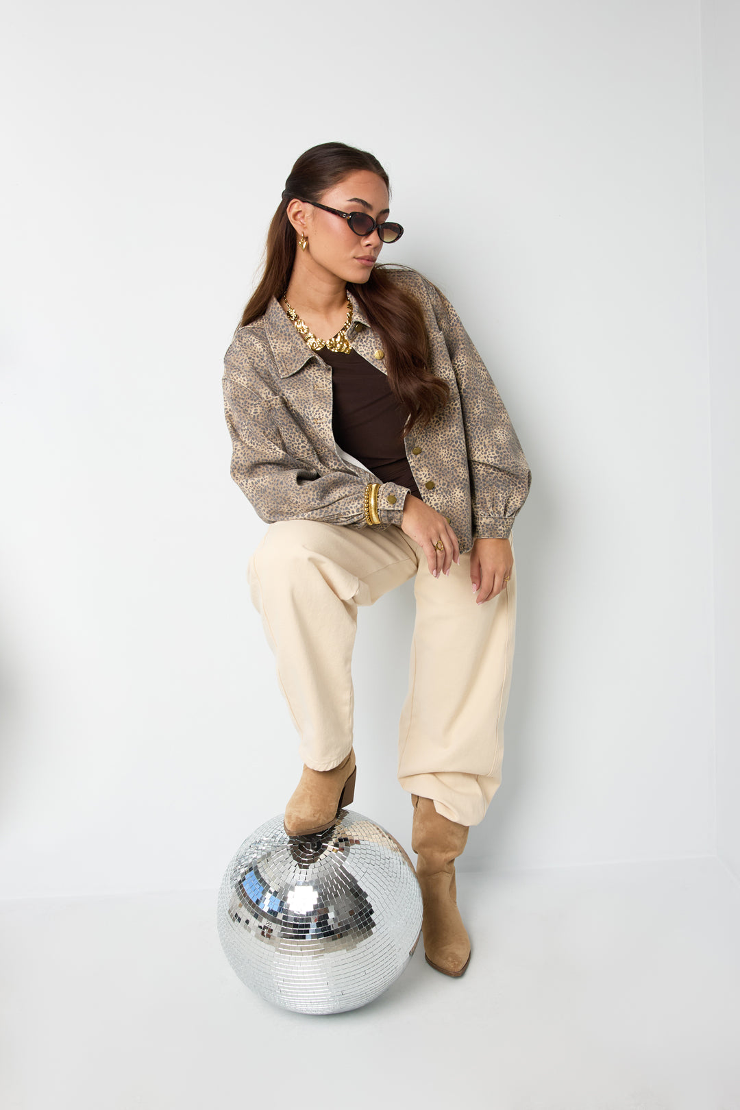 Dames Cowgirl en Loving Leopard jeans van katoen – productfoto 6