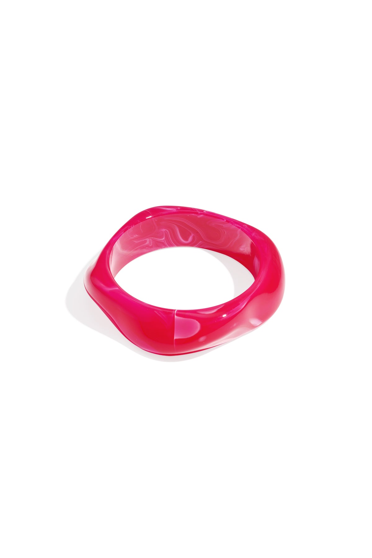 Bracelet jonc pour femmes en acrylique avec motif uni – plusieurs coloris – photo 8