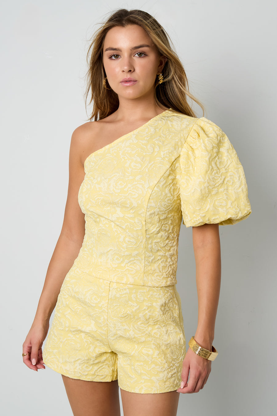 Haut asymétrique à imprimé floral pour femme