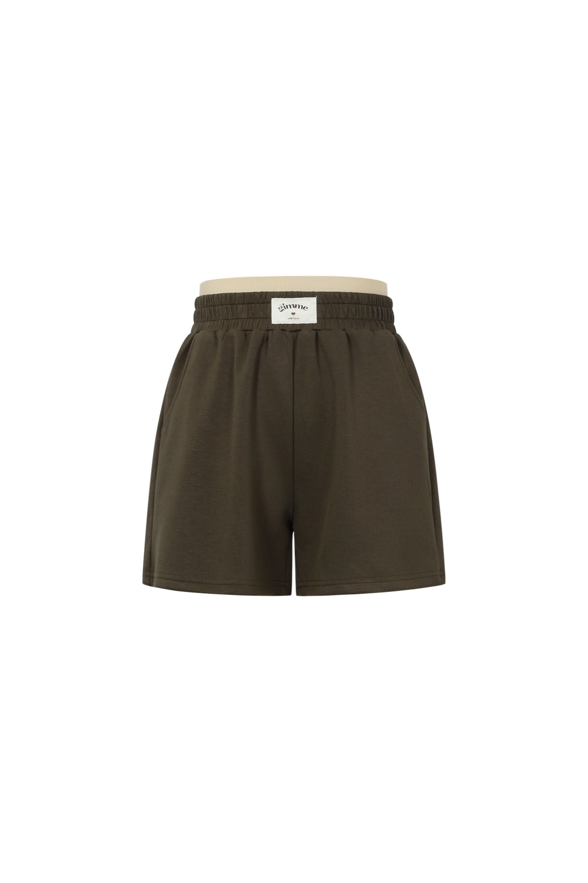 Dames sportieve shorts van gebreid polyester