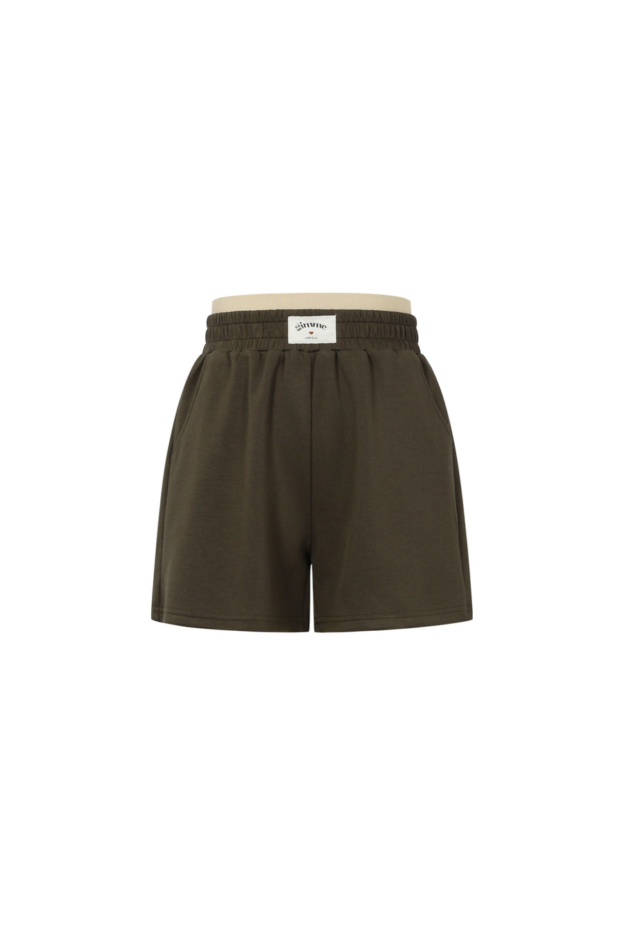 Dames sportieve shorts van gebreid polyester