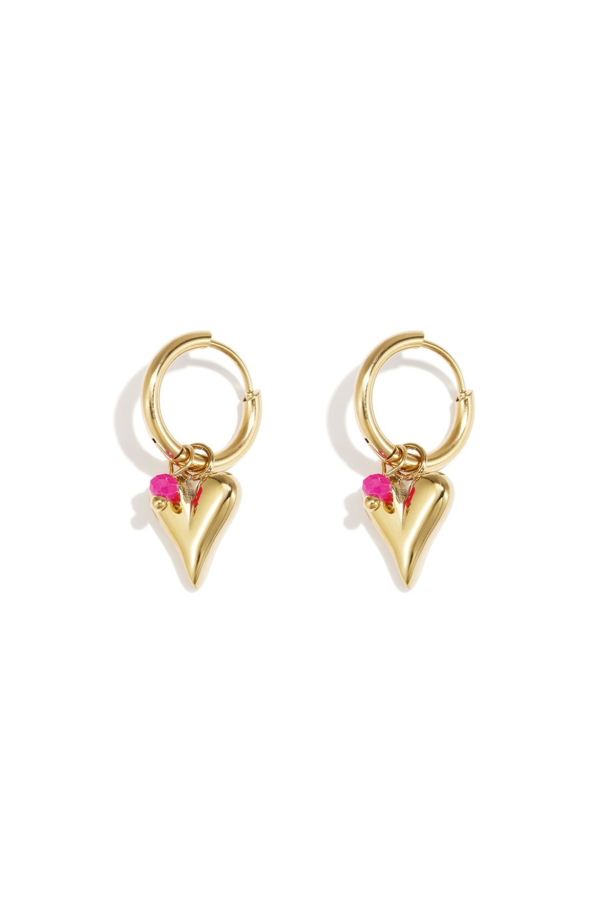vivid heart oorbellen