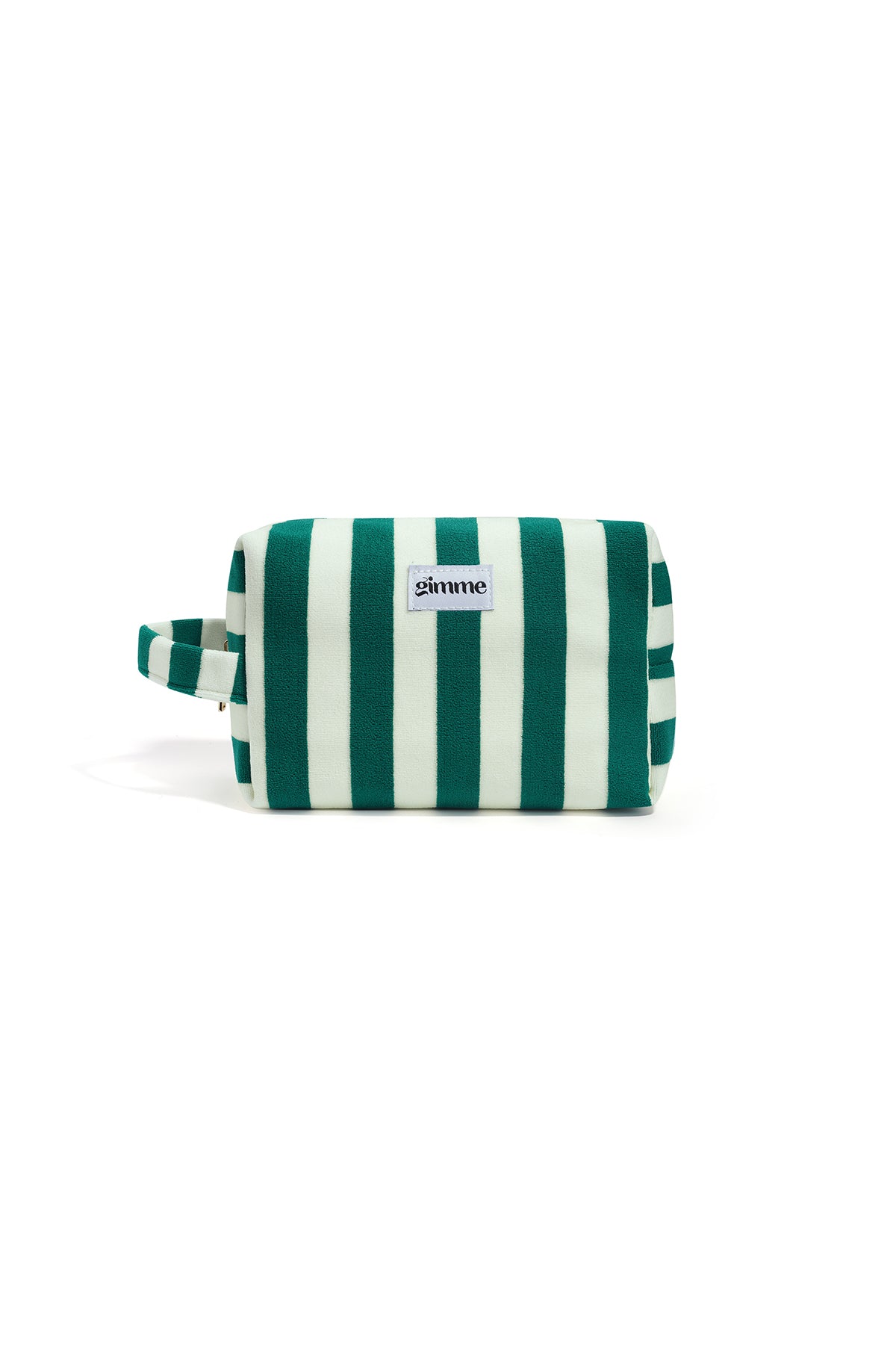 100% Polyester Striped Cosmetic Bag - Various Colours