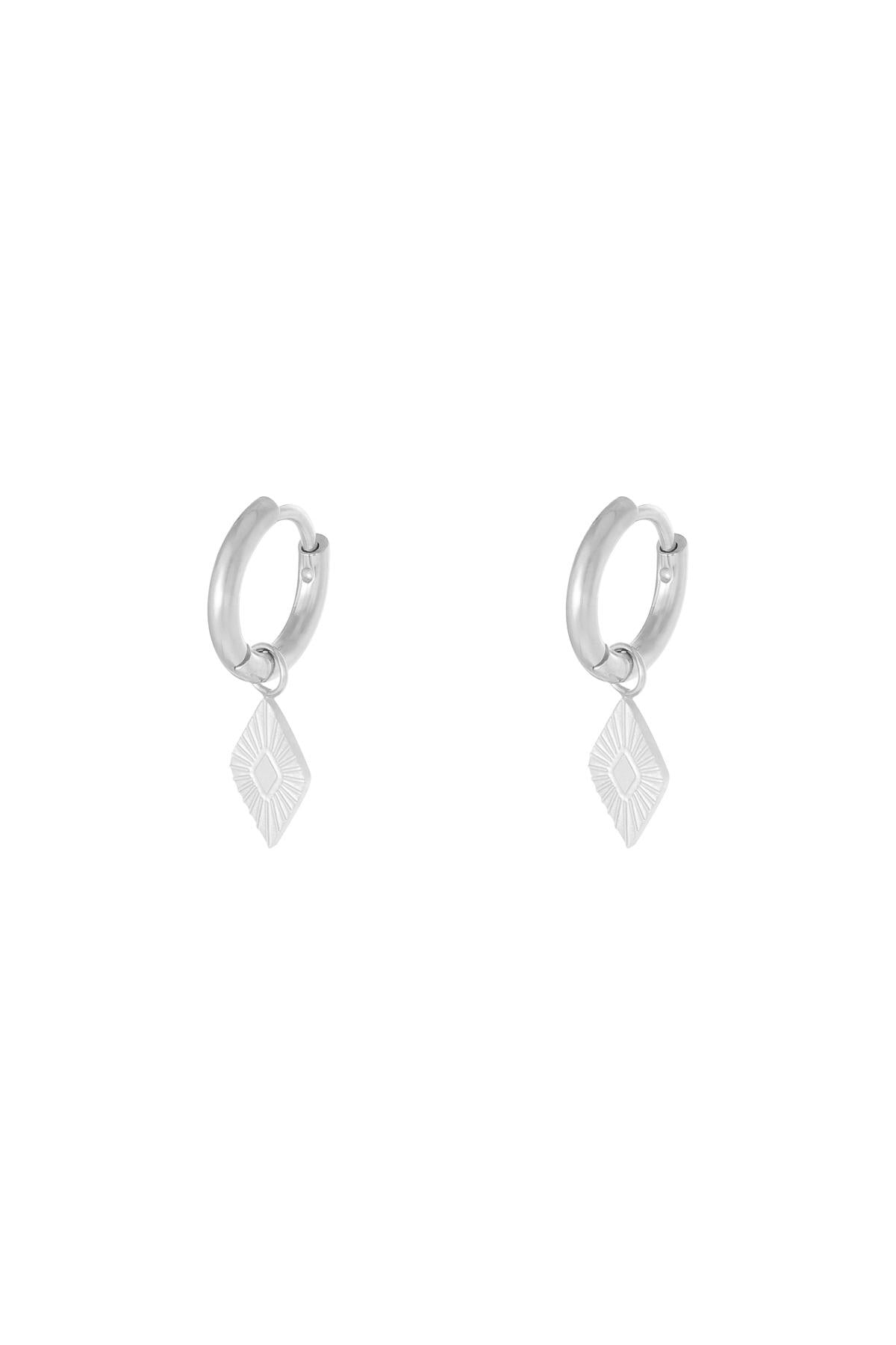 Boucles d'oreilles pendantes en acier inoxydable pour femmes avec forme organique - couleur or