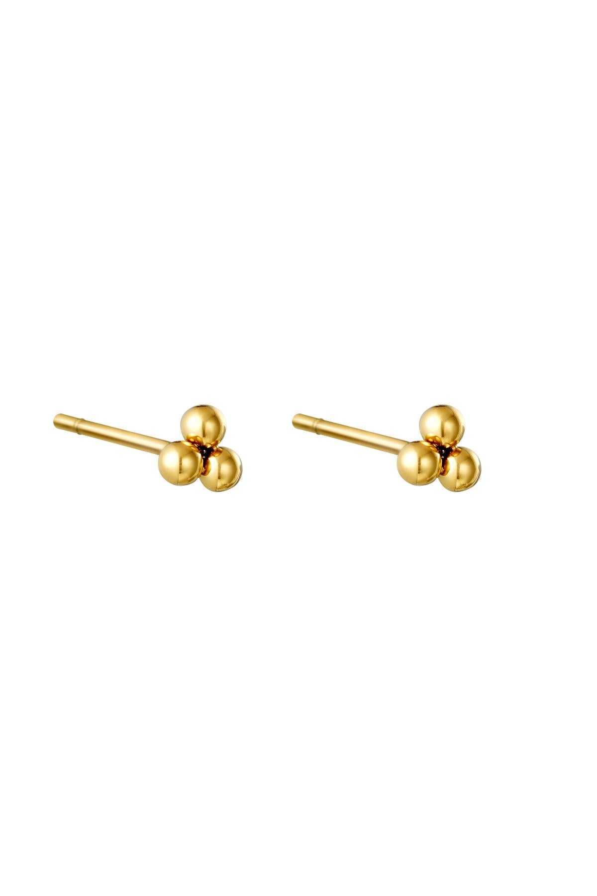 Women's Stainless Steel Stud Earrings – Silver and Gold Tone