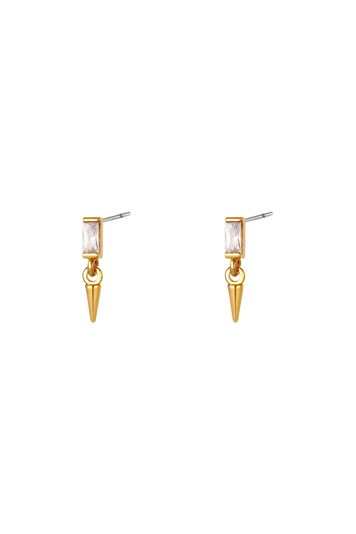 Oorbellen Little Cone Zilver Koper