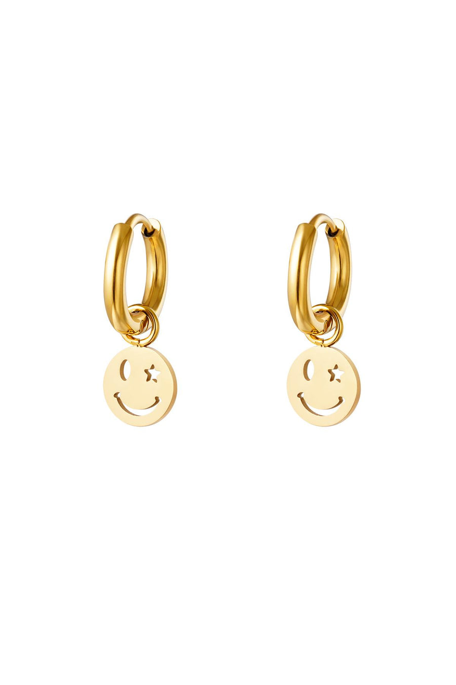 Boucles d'oreilles pendantes pour femmes en acier inoxydable – doré et argenté