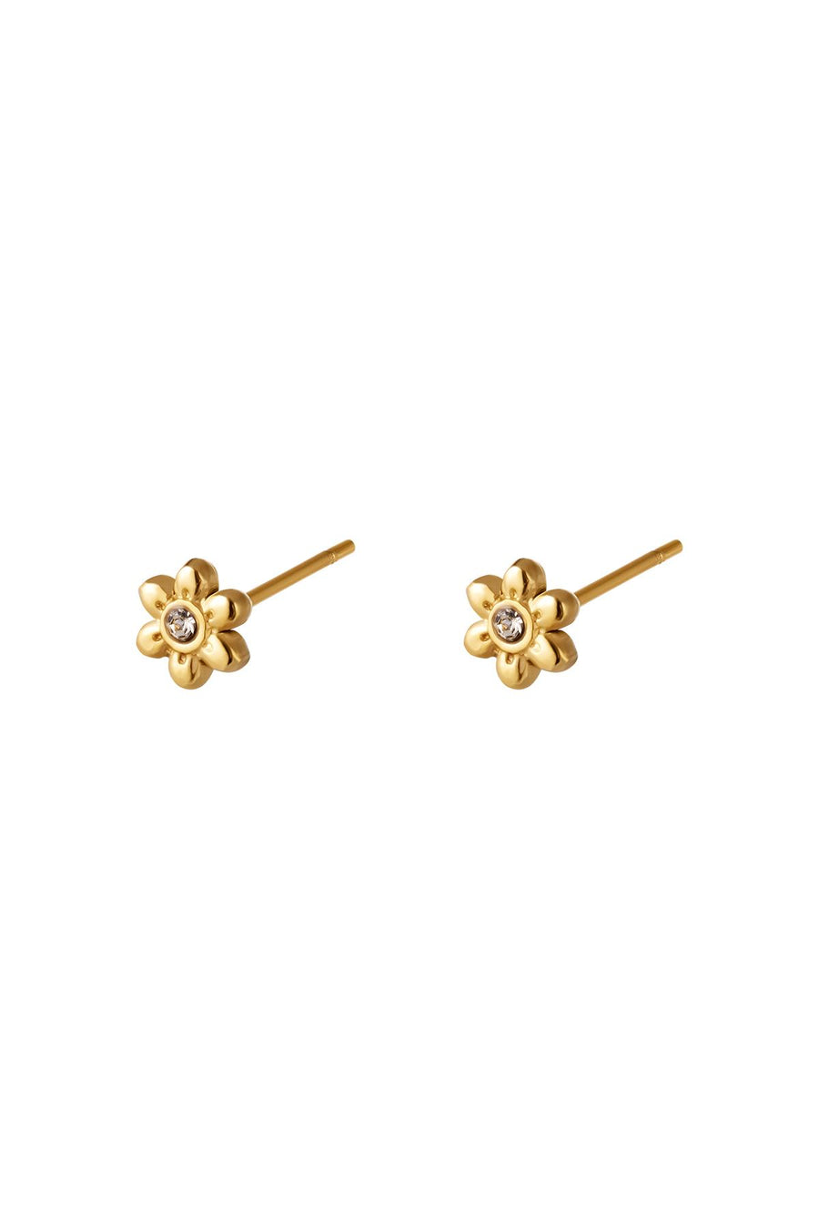 Clous d'oreilles pour femmes en acier inoxydable – couleur or et argent