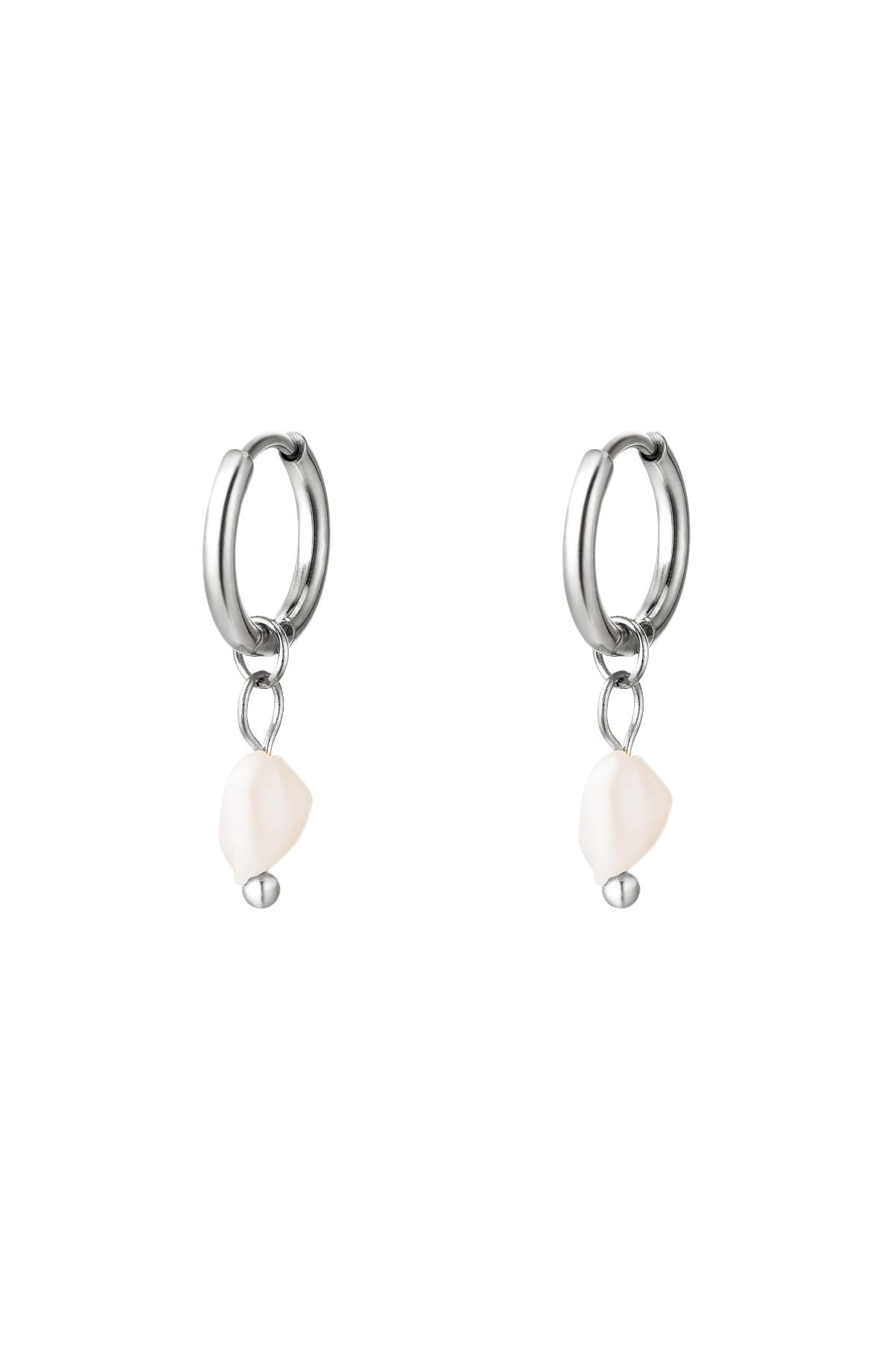 Boucles d'oreilles pendantes pour femmes en acier inoxydable – couleur argent et couleur or