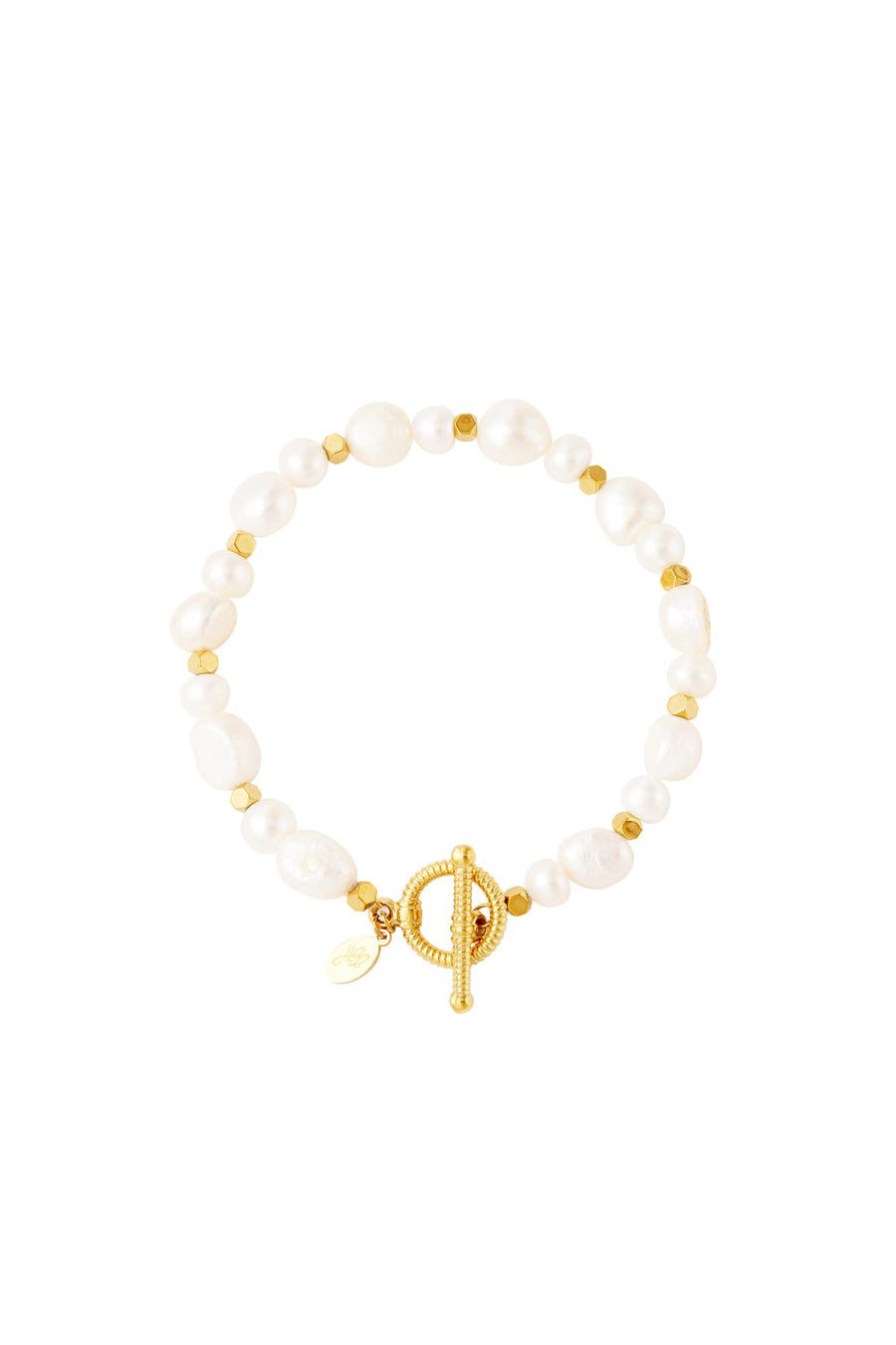 Bracelet à perles en acier inoxydable pour femmes – doré et argenté