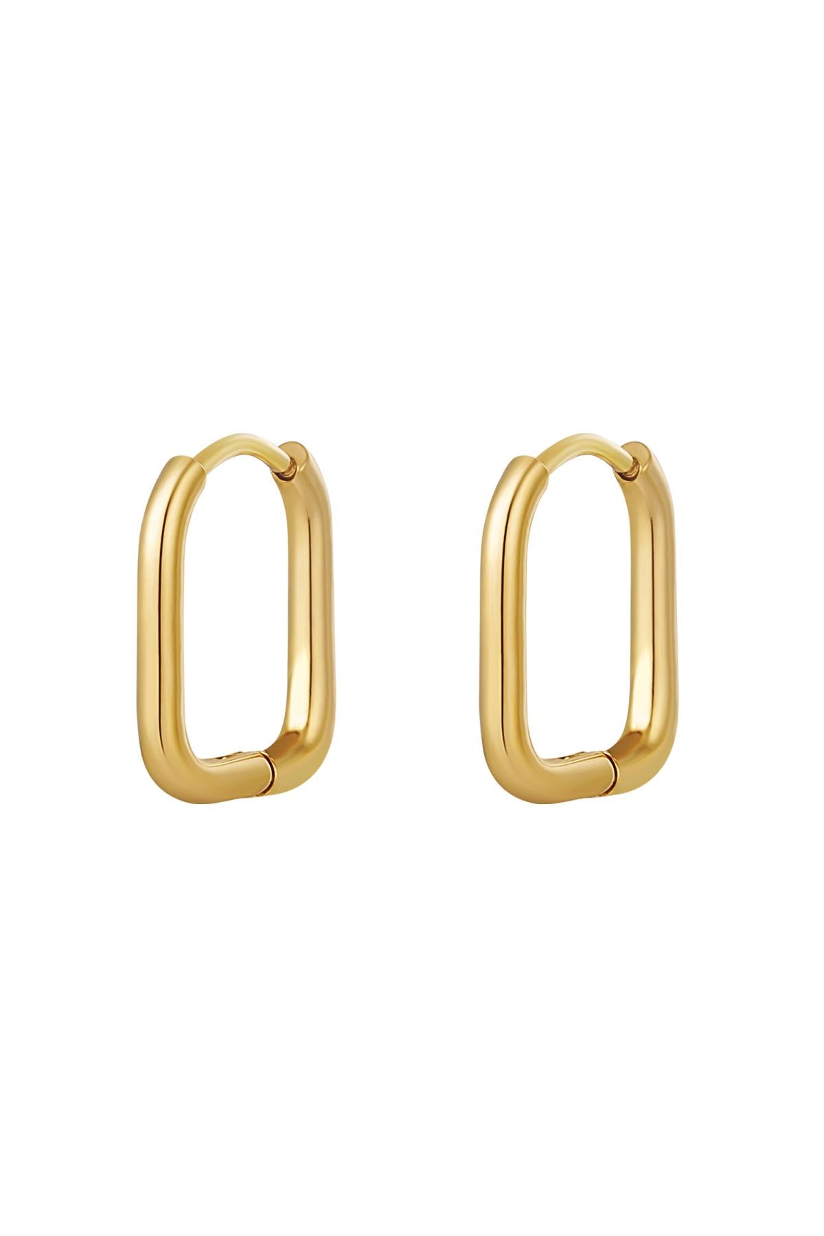 Boucles d'oreilles pour femmes en acier inoxydable de forme organique – couleur argent et couleur or