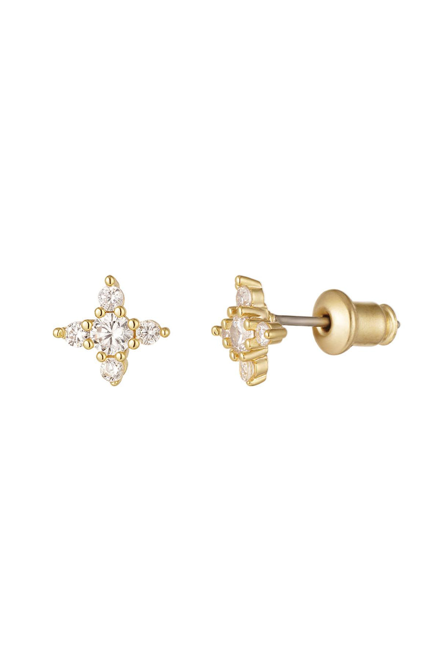 Clous d'oreilles pour femmes en cuivre – doré et argenté