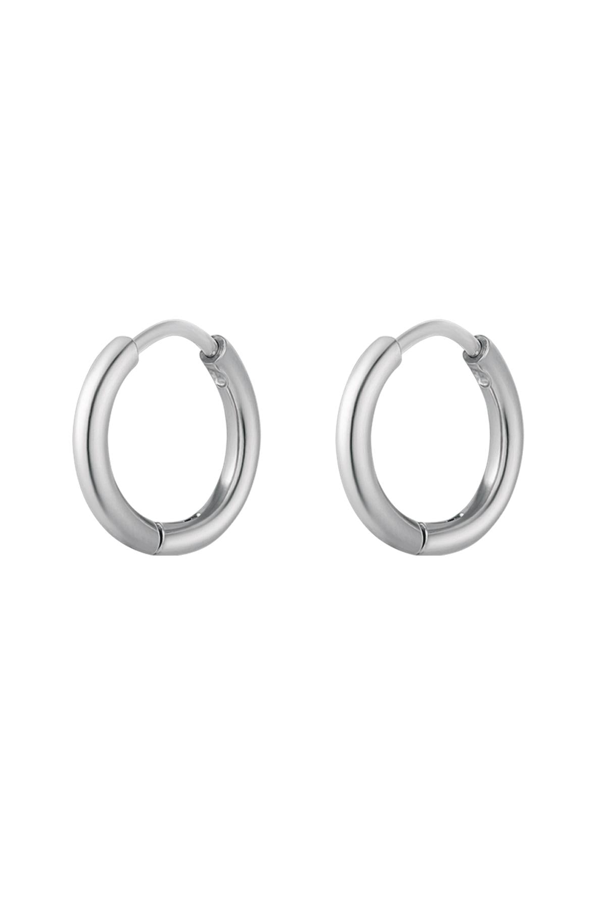 Creolen simpel XS Zilver Stainless Steel