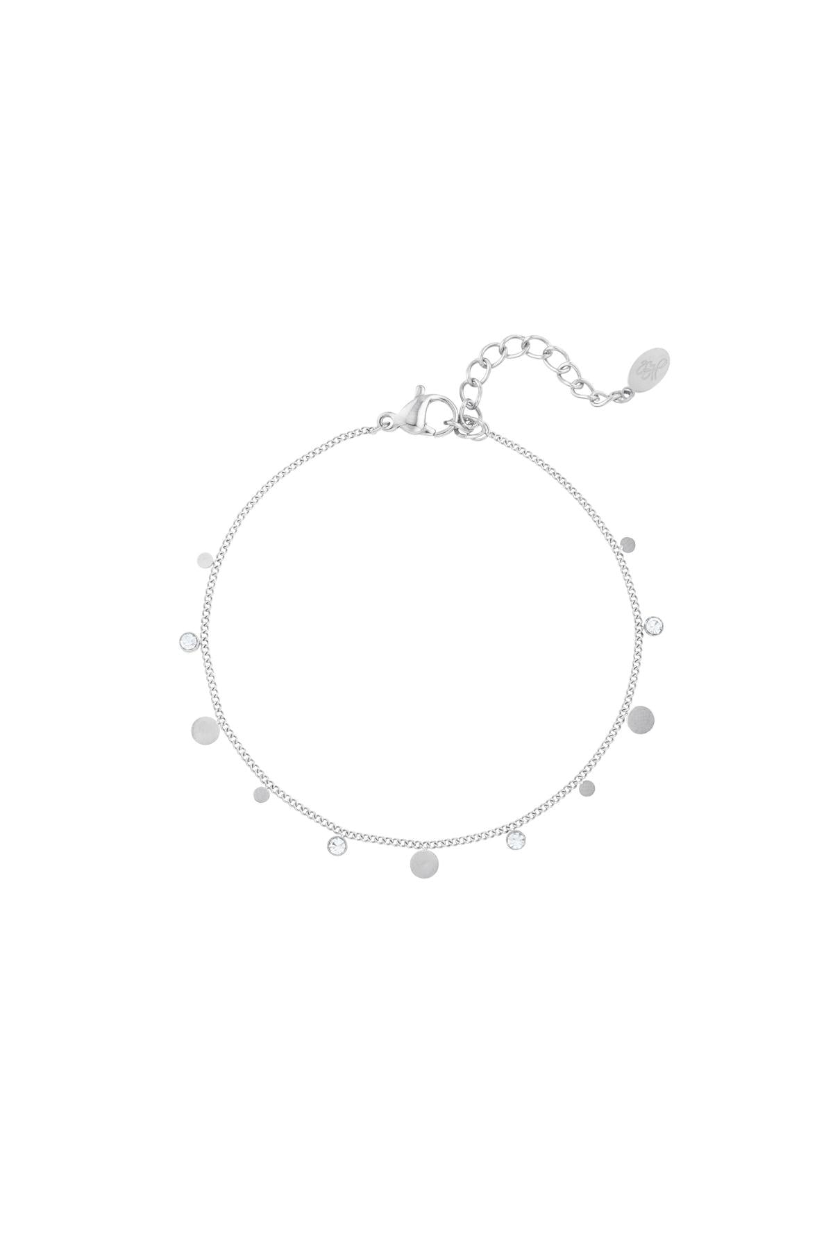 Armband simpel met strass details Goud kleur Stainless Steel