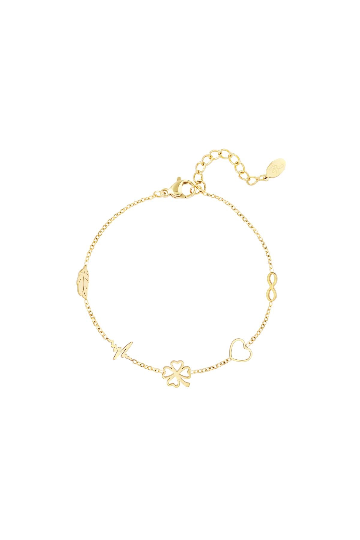 Bracelet jonc pour femme en acier inoxydable – doré et argenté