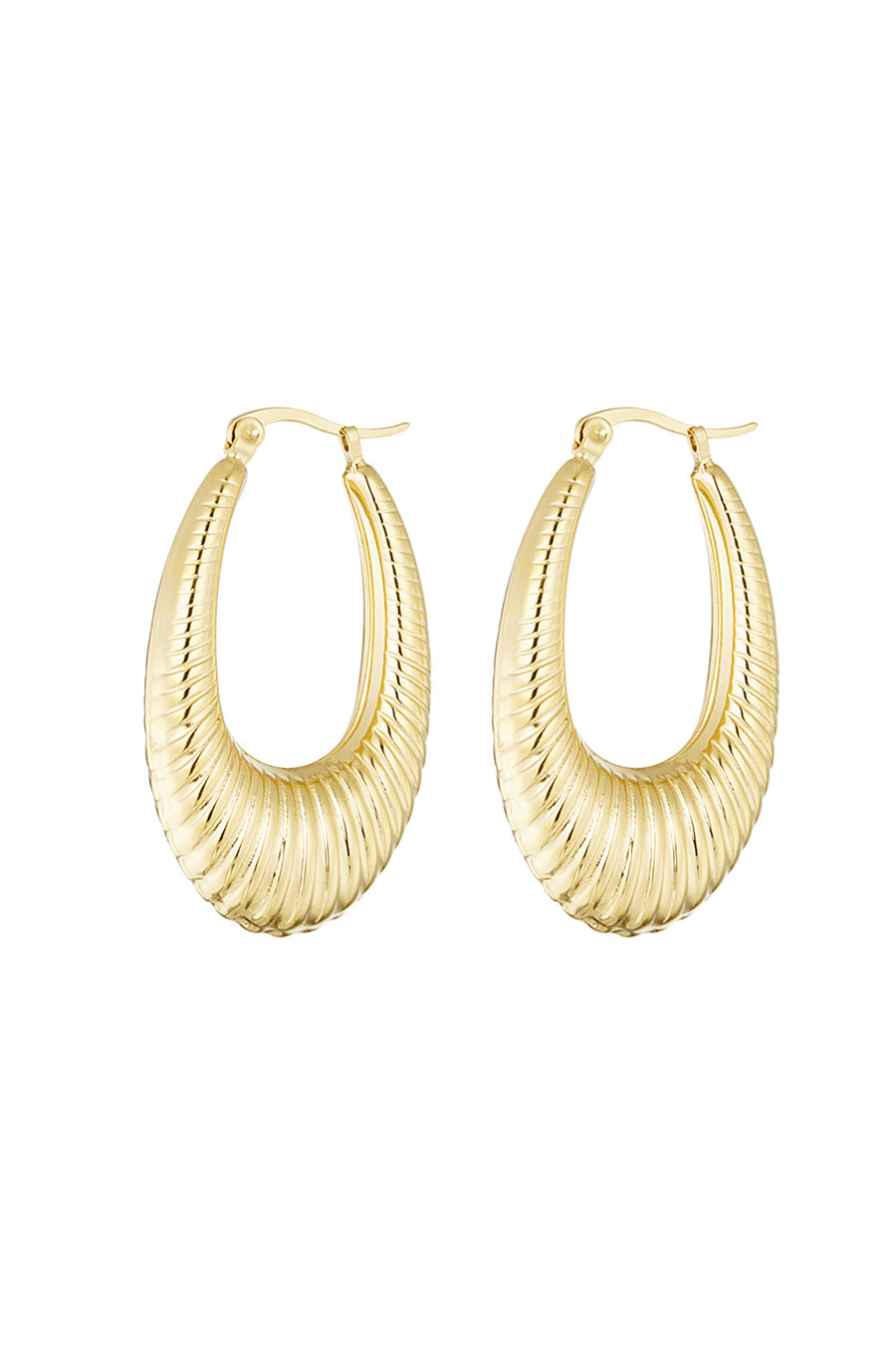 Boucles d'oreilles pour femmes en acier inoxydable – doré et argenté