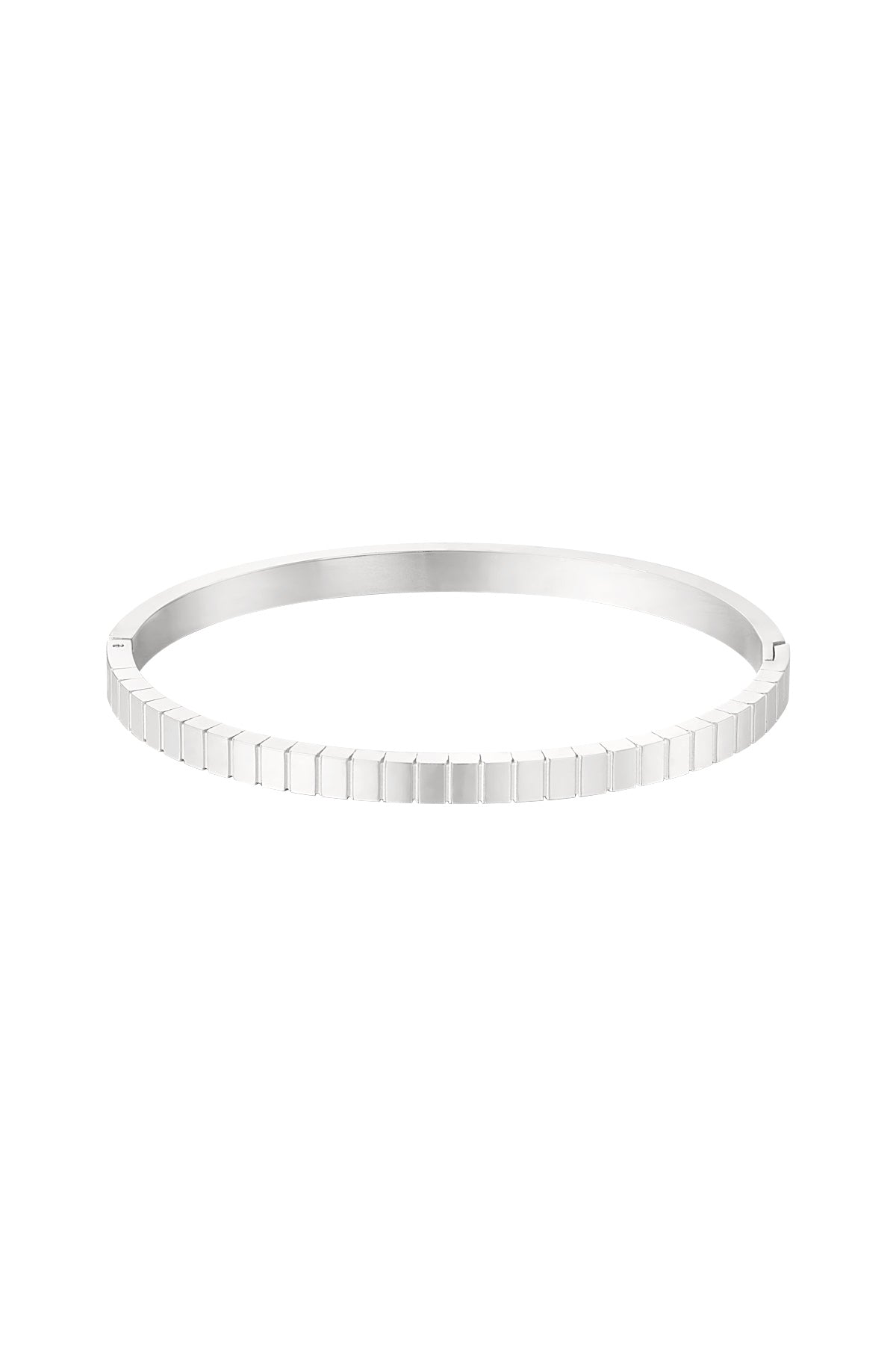 Bracelet jonc pour femmes en acier inoxydable – couleur argent et couleur or