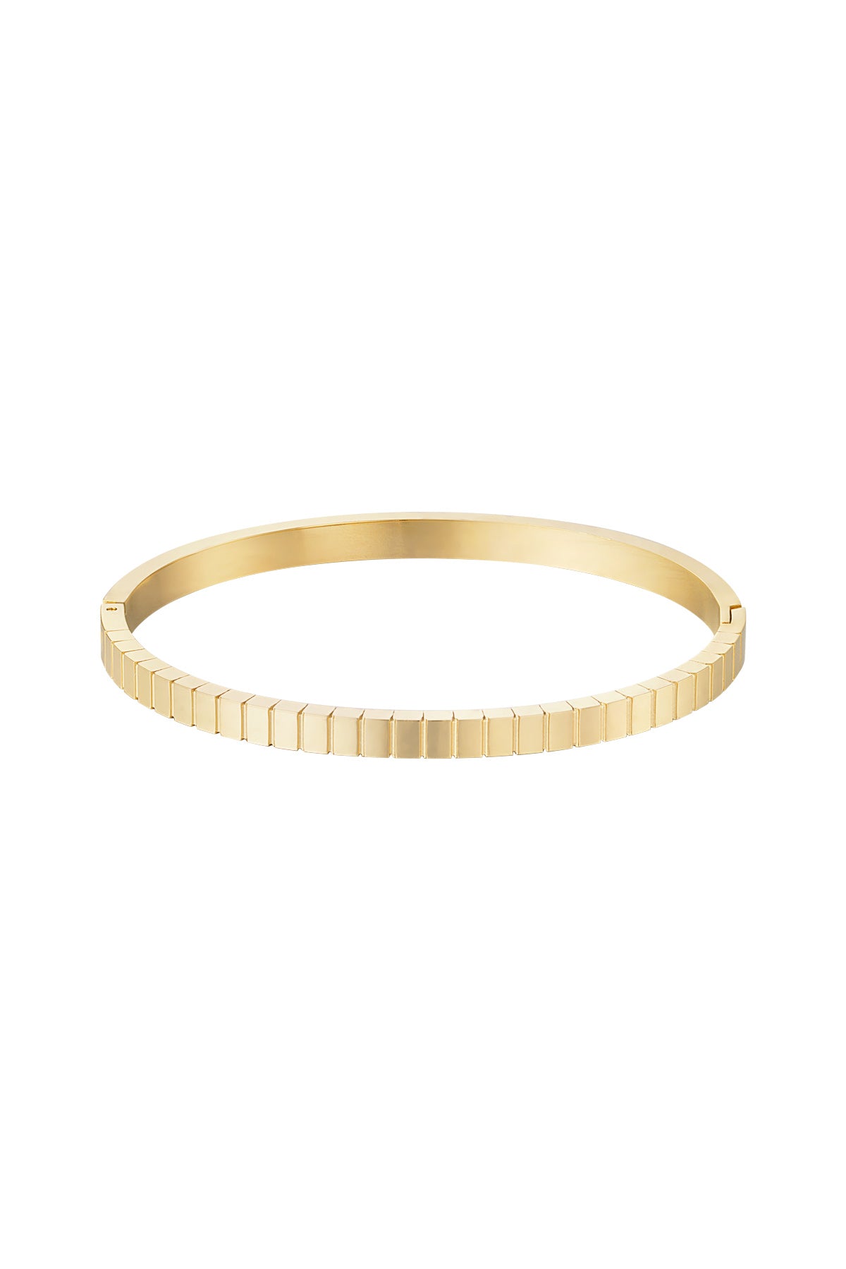 Bracelet jonc pour femmes en acier inoxydable – couleur argent et couleur or