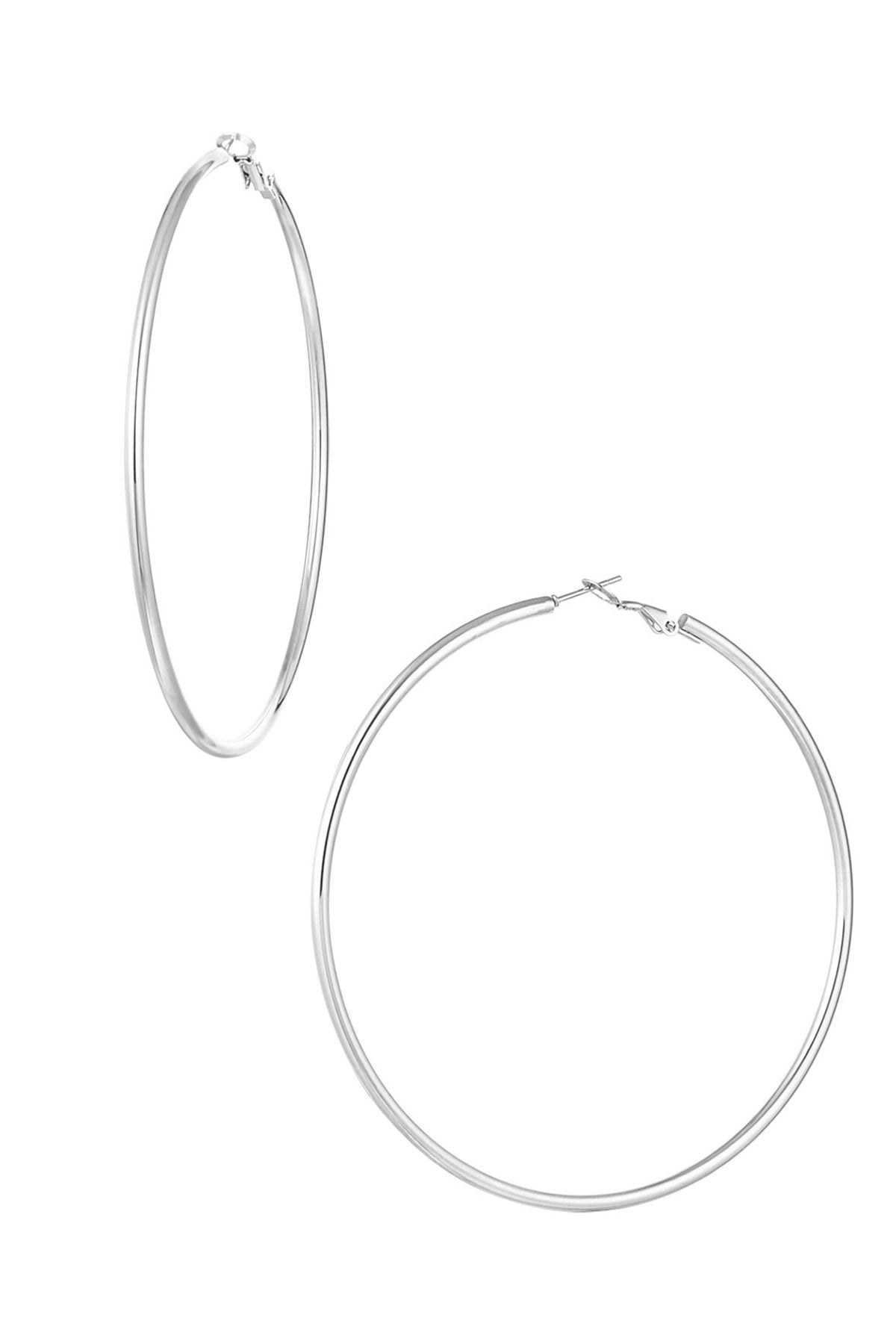 Boucles d'oreilles pendantes pour femmes en acier inoxydable de forme organique – couleur or
