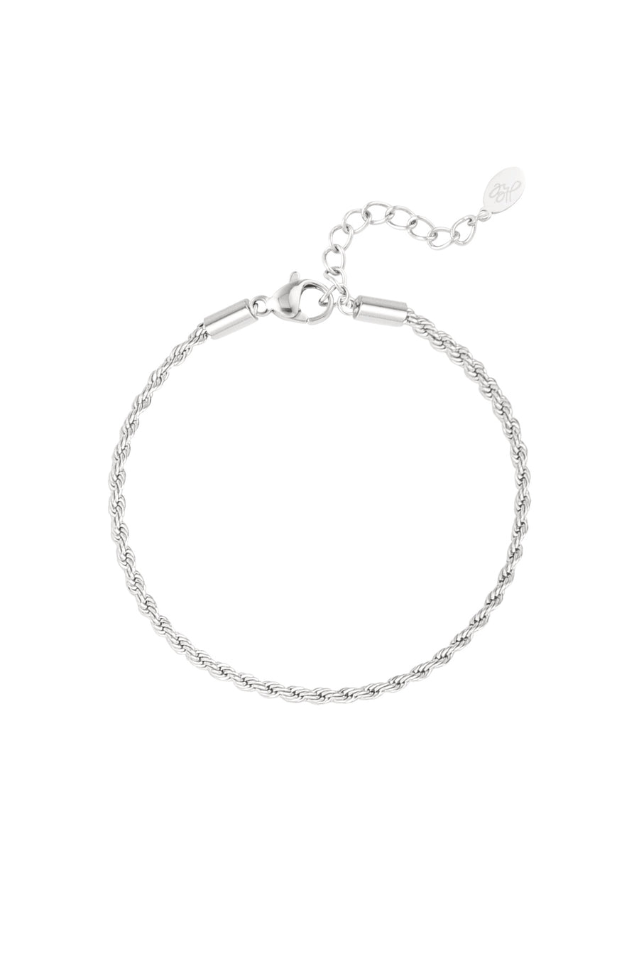 Armband jasseron gedraaid smal - zilver-2.0MM