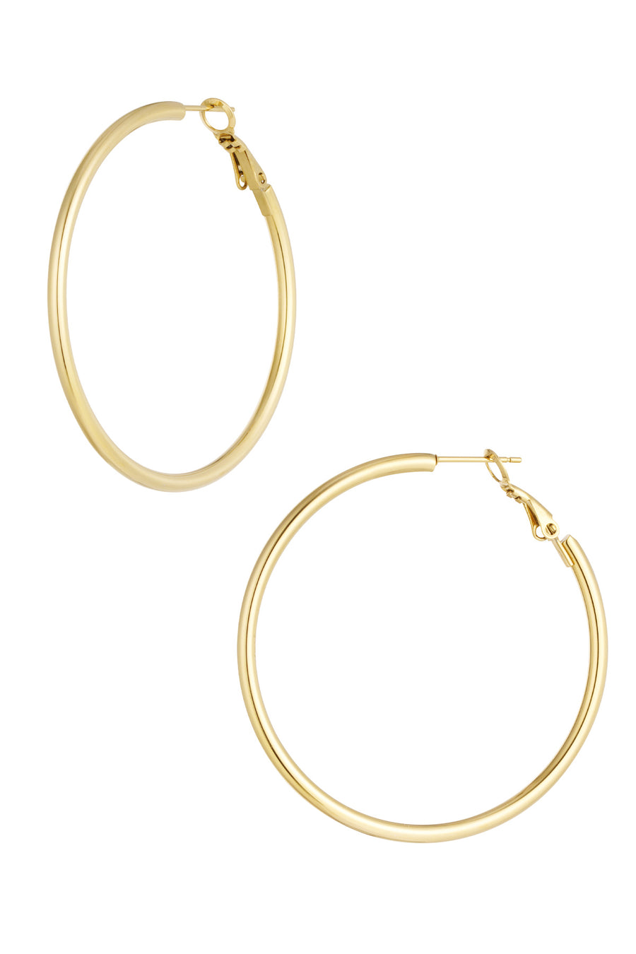 Boucles d'oreilles pour femmes en acier inoxydable – couleur or et couleur argent