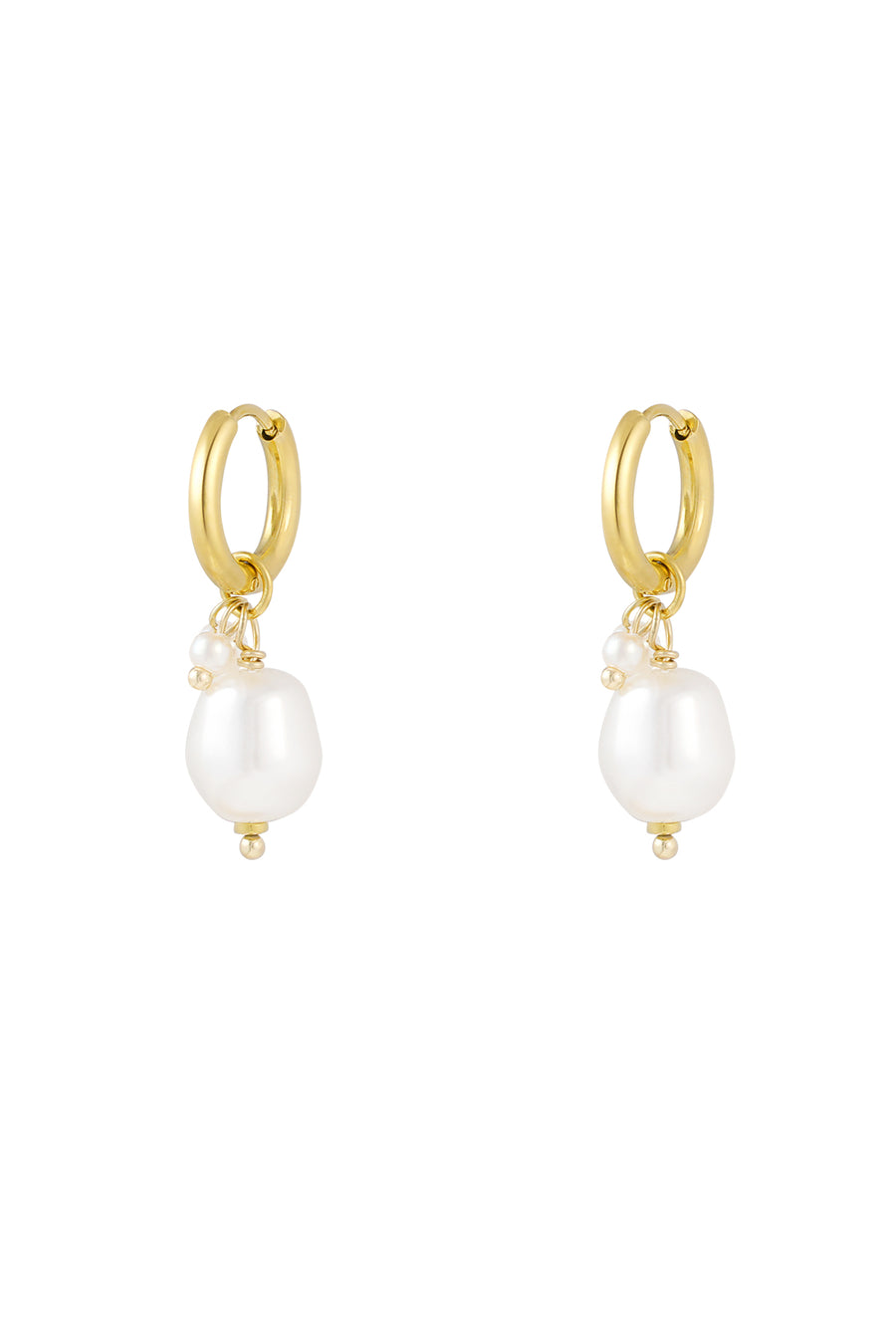 Boucles d'oreilles pendantes pour femmes en acier inoxydable – couleur or et couleur argent