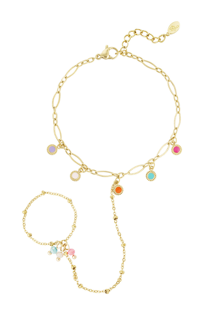 Chaîne de main pour femme en acier inoxydable – coloris doré