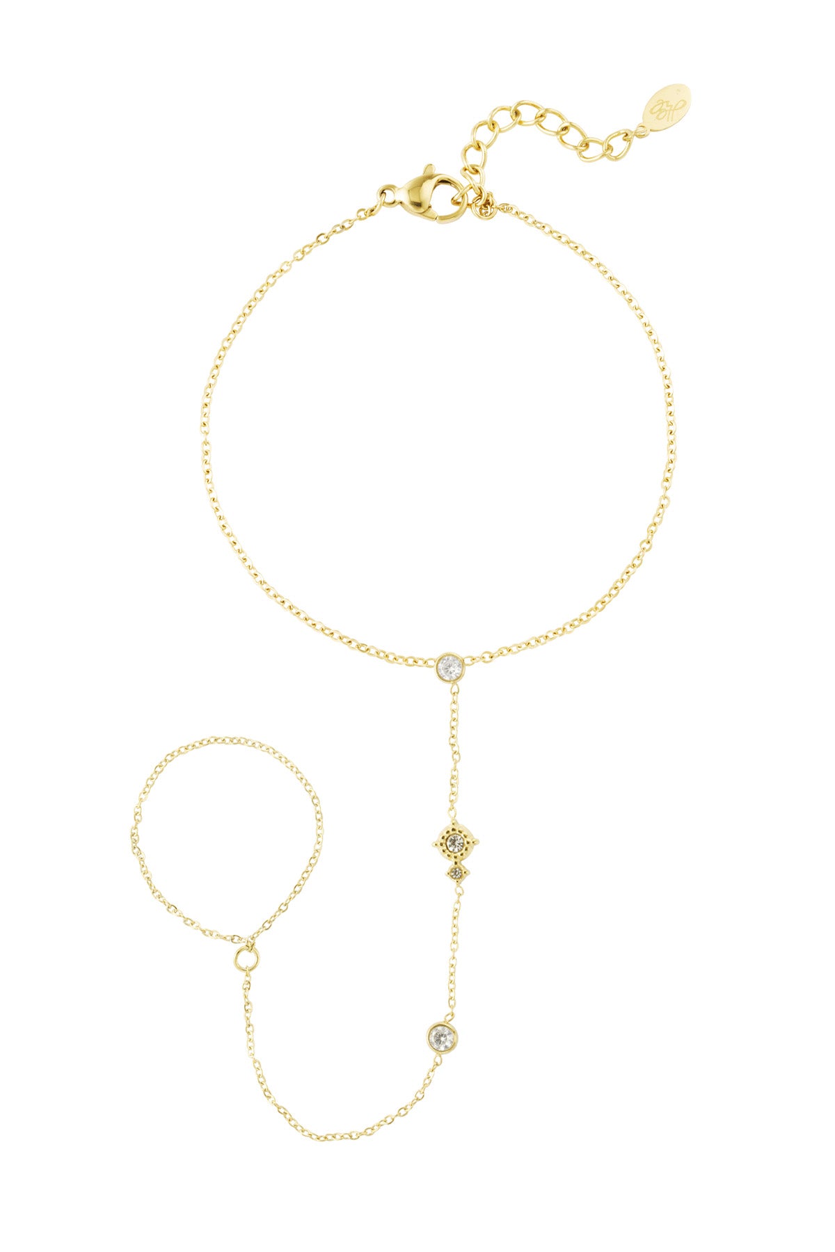Chaîne de main pour femmes en acier inoxydable – couleur or et couleur argent