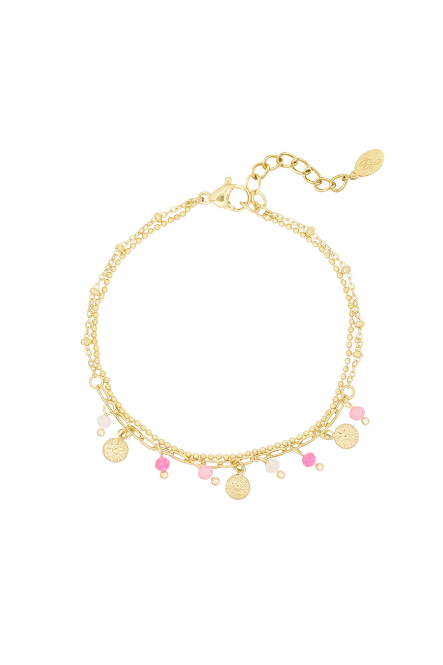 Bracelet à breloques pour femme en acier inoxydable – plusieurs couleurs