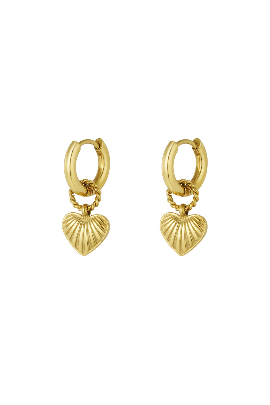 Boucles d'oreilles pendantes en acier inoxydable pour femmes – couleur or et argent