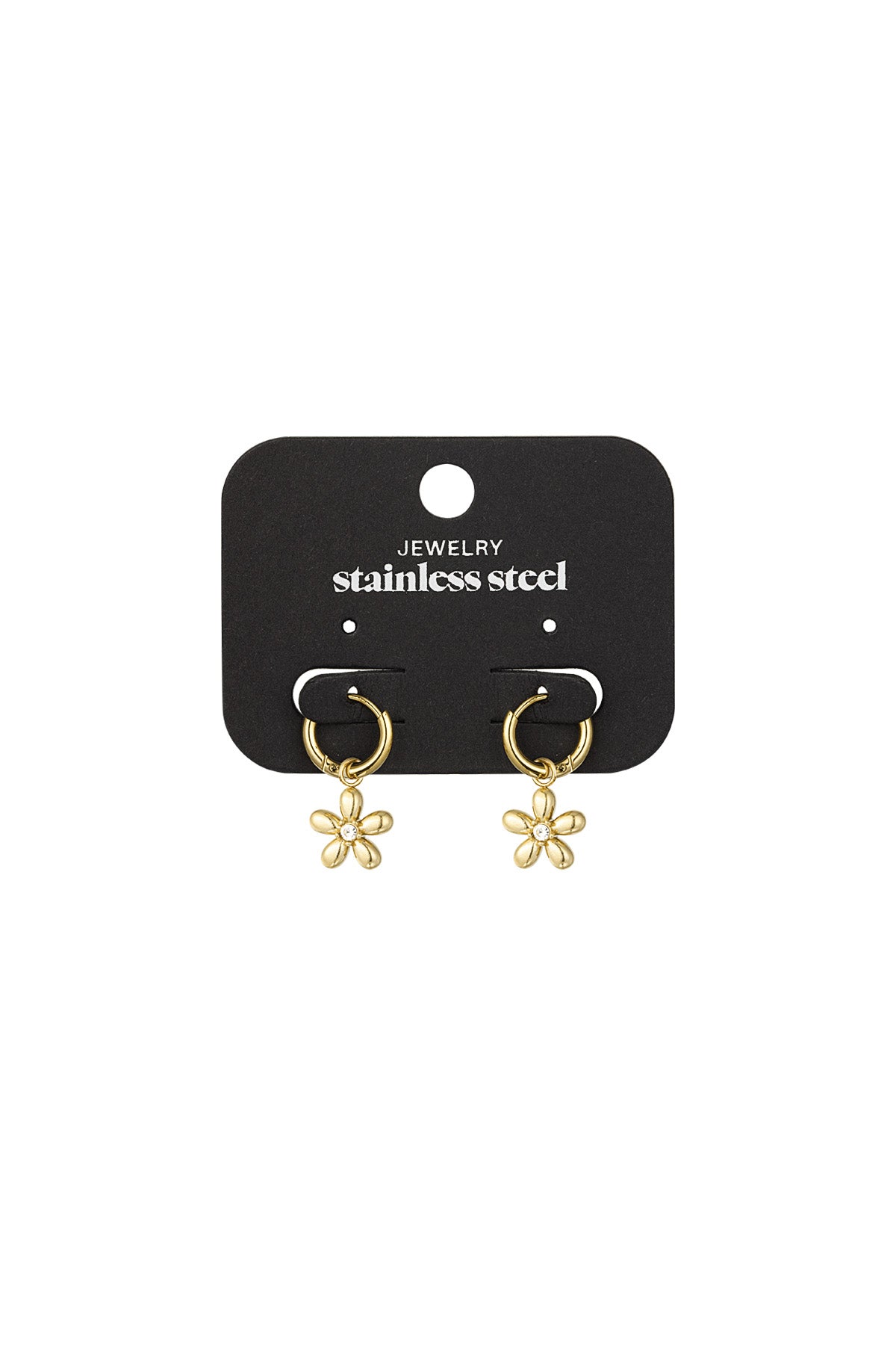 Boucles d'oreilles pendantes en acier inoxydable pour femmes – doré et argenté – photo 3