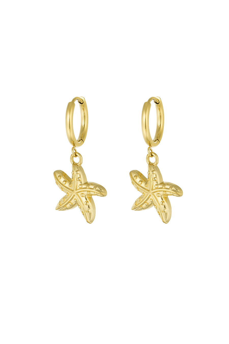 Boucles d'oreilles pendantes en acier inoxydable pour femmes – ton or et ton argent